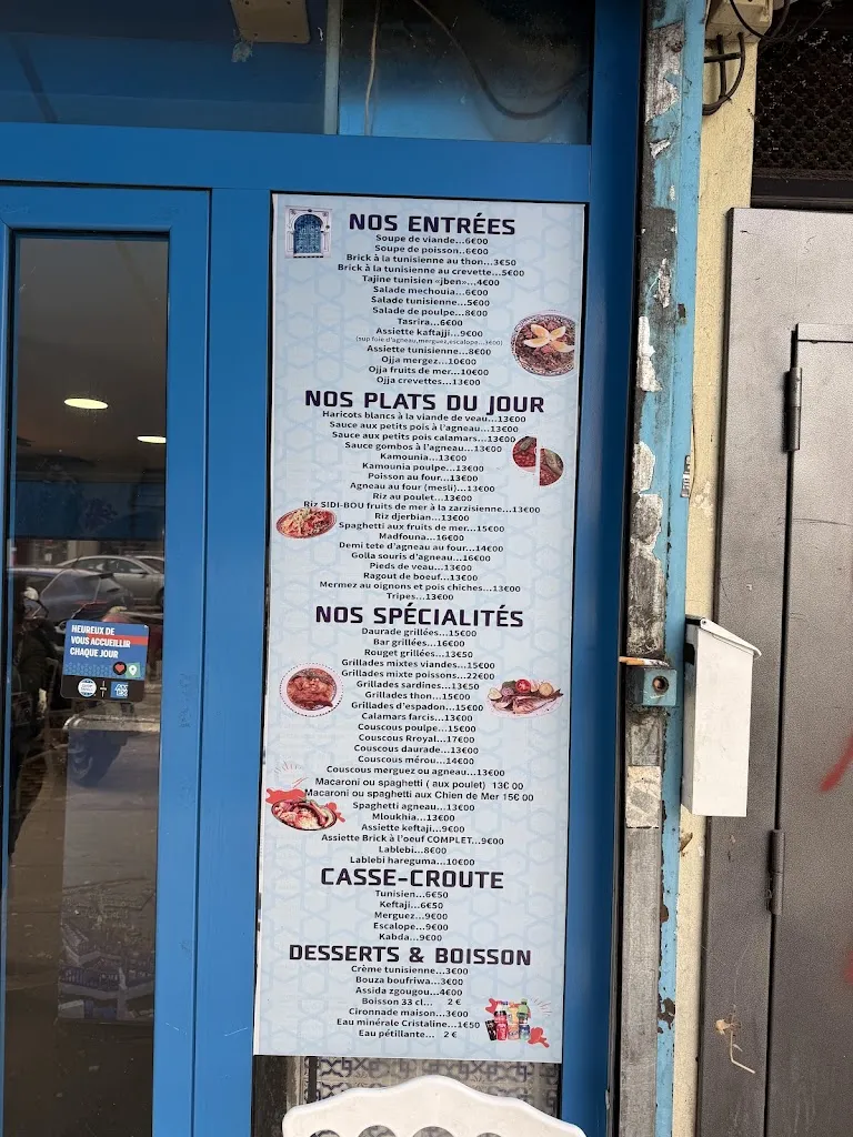 Menu_Restaurant Sidi Bou Said_Aubervilliers_image_1