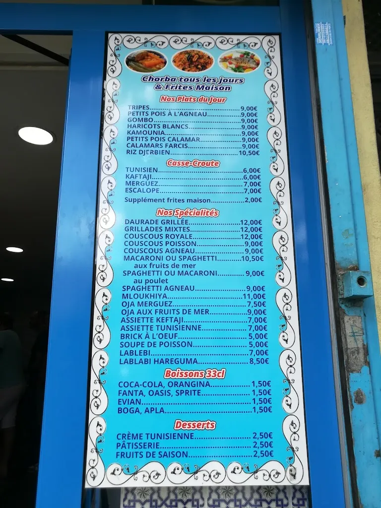 Menu_Restaurant Sidi Bou Said_Aubervilliers_image_4