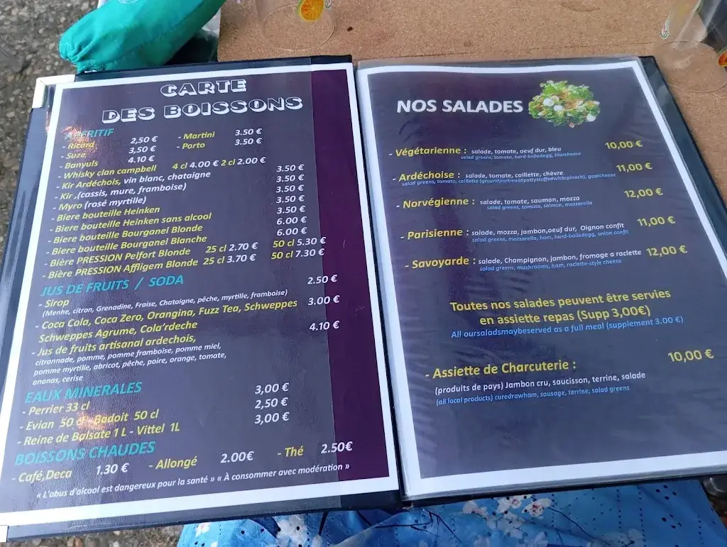 Menu_Le bistrot de teo_Lamastre_immagine_1