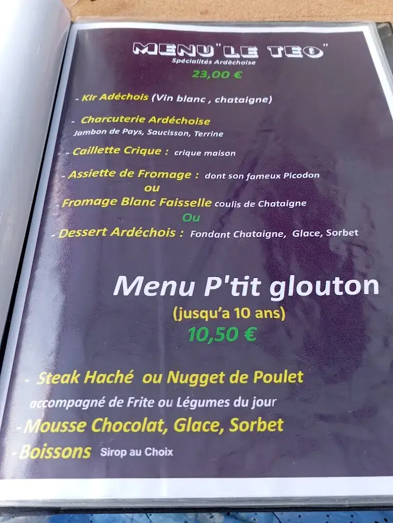 Menu_Le bistrot de teo_Lamastre_immagine_3