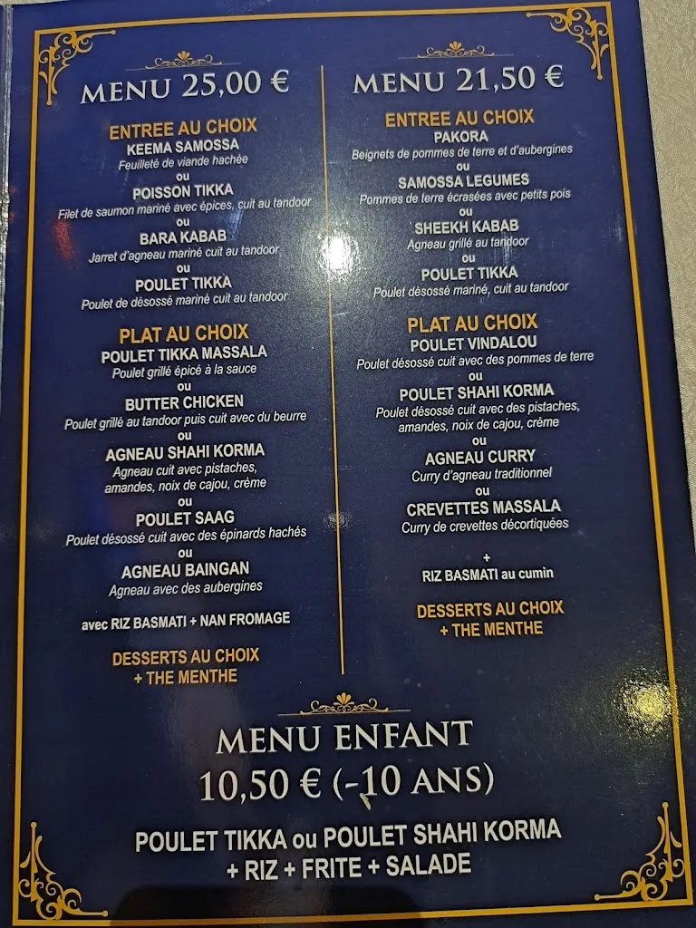 Menu_Rajpoot Restaurant indien et pakistanais_Alfortville_immagine_2