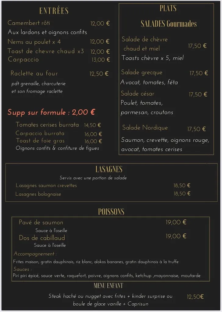 Menü_No time's restaurant Maisons-Alfort_Maisons-Alfort_Bild_1