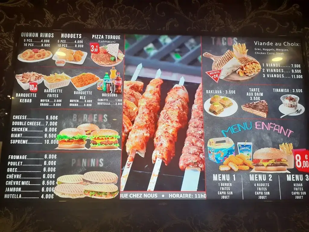 Menu_Chez nous restaurant rapide kebab turc_Bagneaux-sur-Loing_image_4