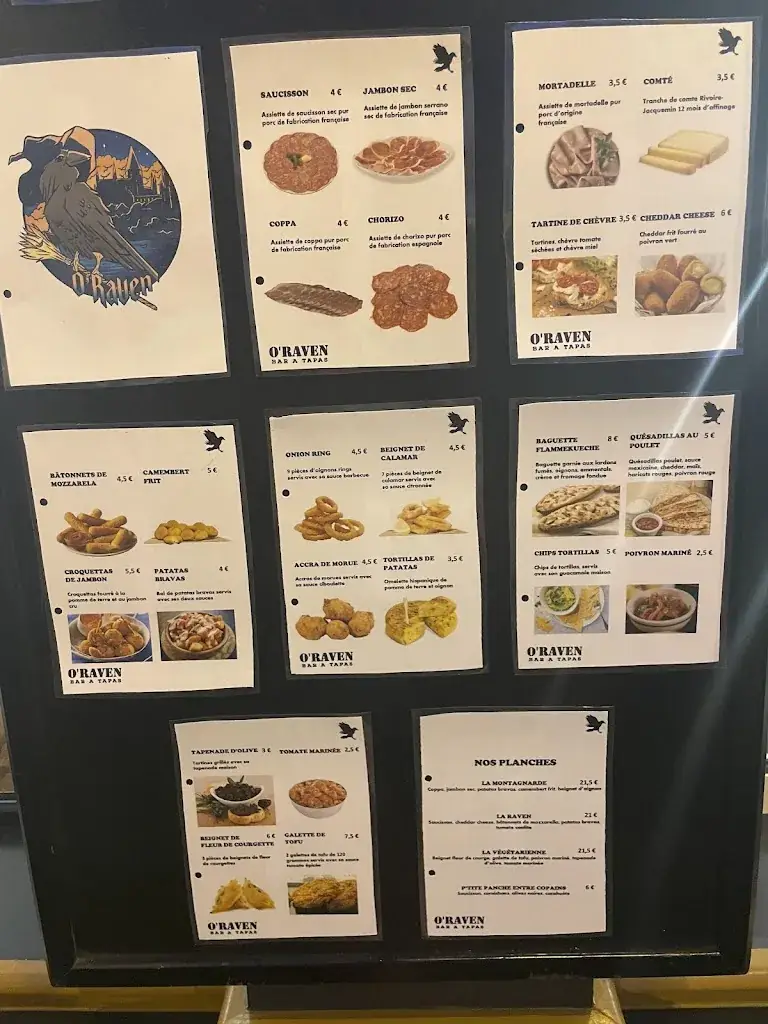 Menu_O'RAVEN - Bar à Tapas_Arpajon_image_2