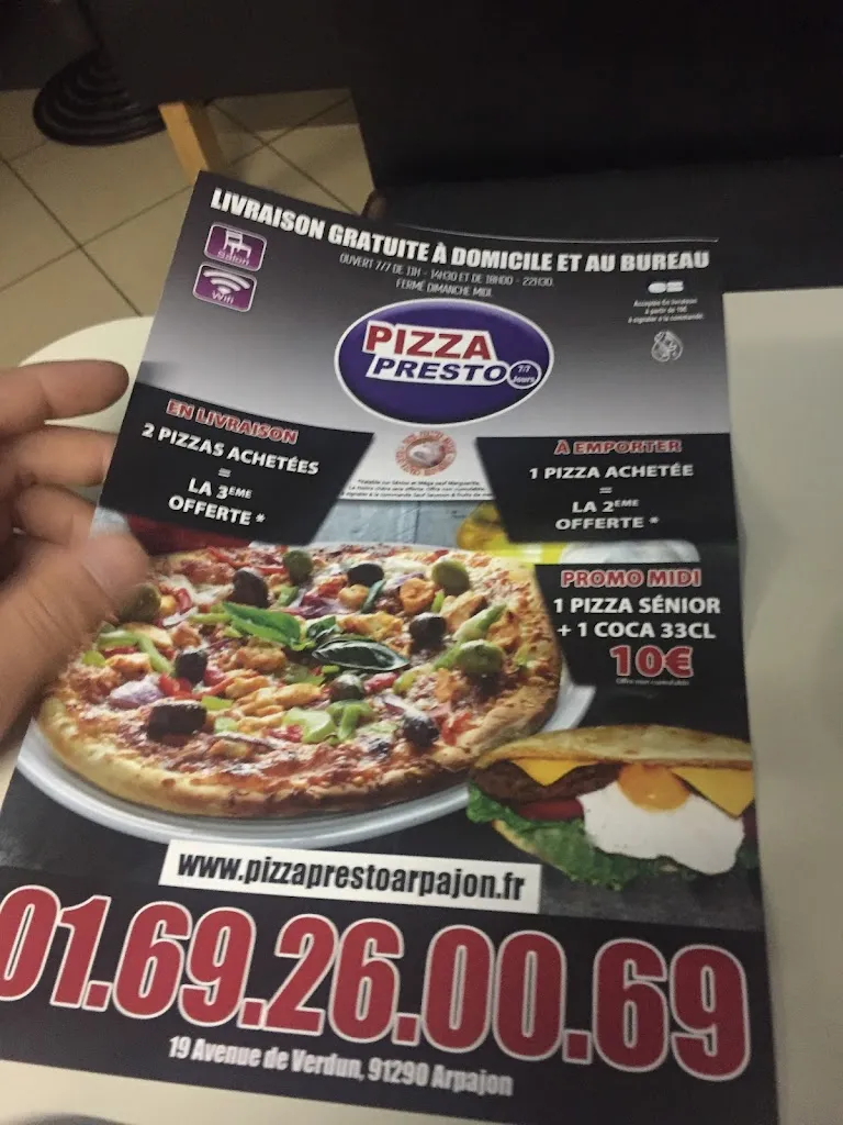 Menu_Pizza Presto_Arpajon_image_1