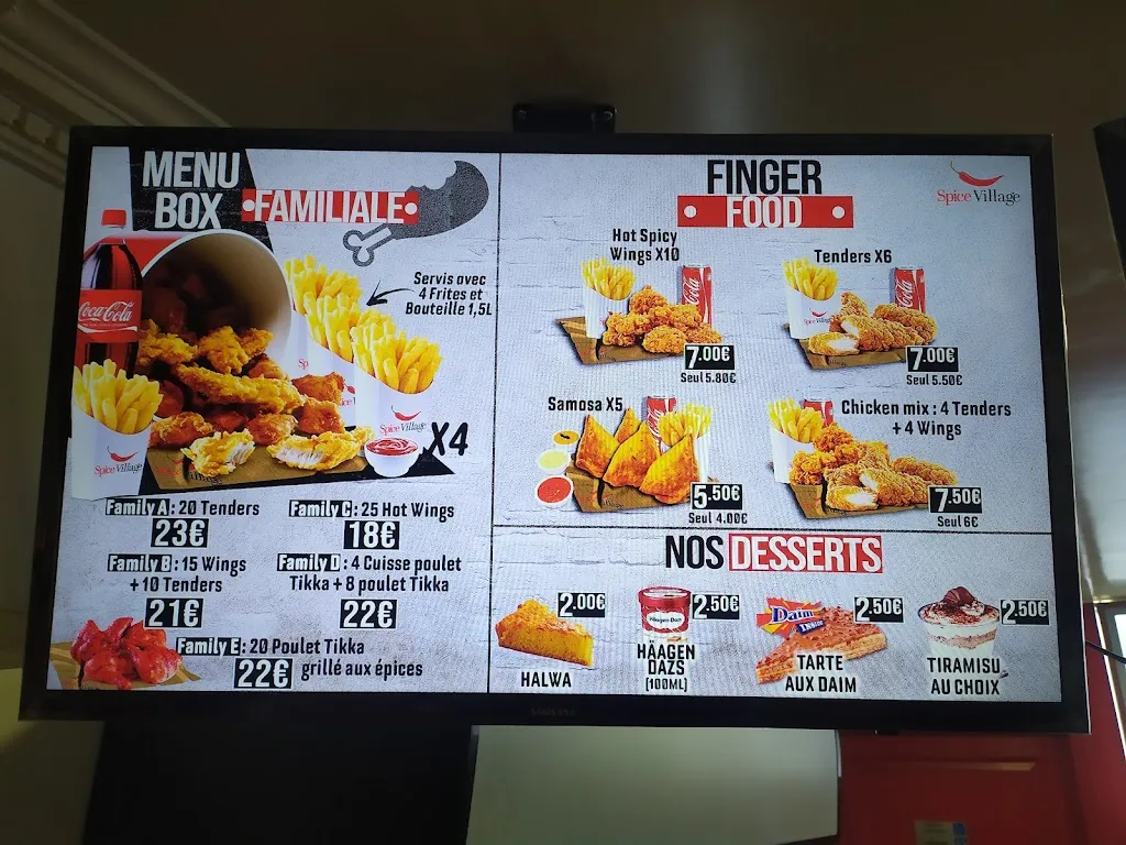 Menu_SPICE VILLAGE ARPAJON 🌮🌯🍔🍗🥘_Arpajon_image_4