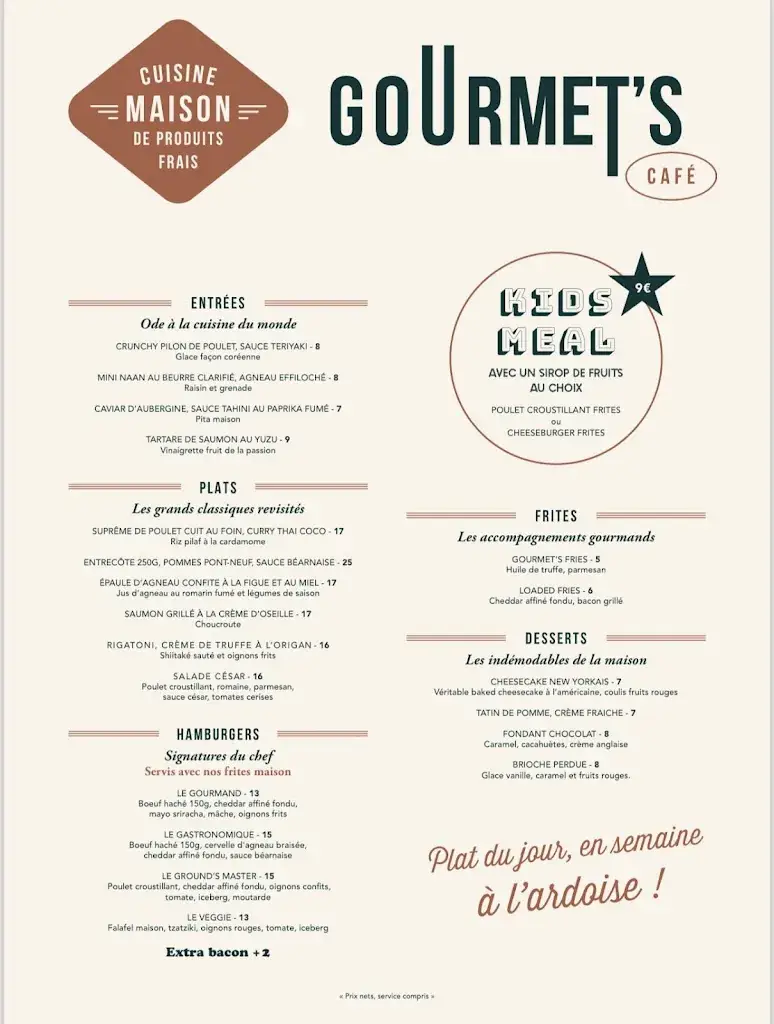Menu_Gourmet’s Café - Argenteuil_Argenteuil_image_3