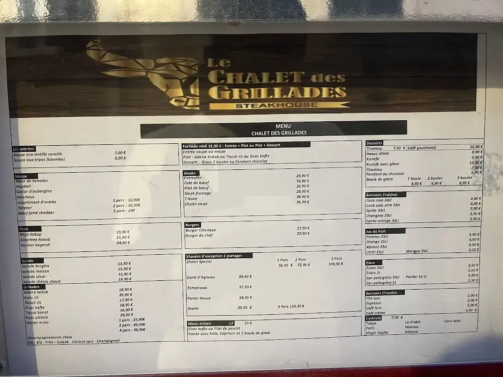 Menu_Le Chalet Des Grillades Argenteuil_Argenteuil_image_1