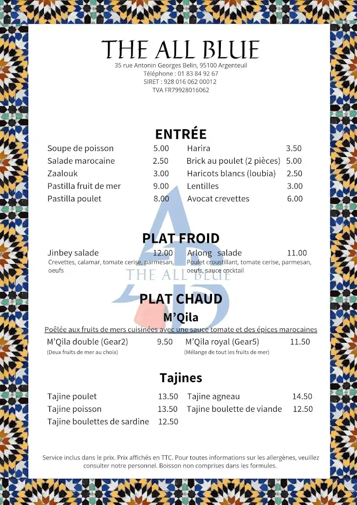 Menu_The All Blue_Argenteuil_image_1