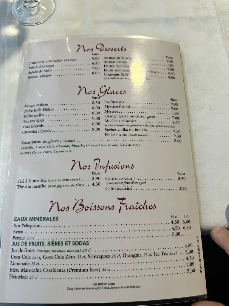 Menu_Le Palais d'Agadir._Argenteuil_image_3