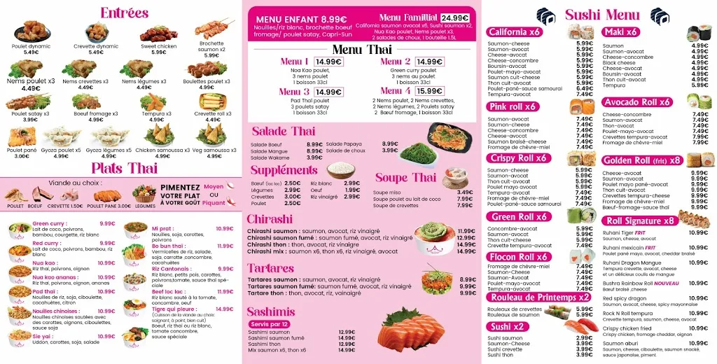 Menü_THAÏ HOUSE RESTAURANT & SUSHI_Argenteuil_Bild_2