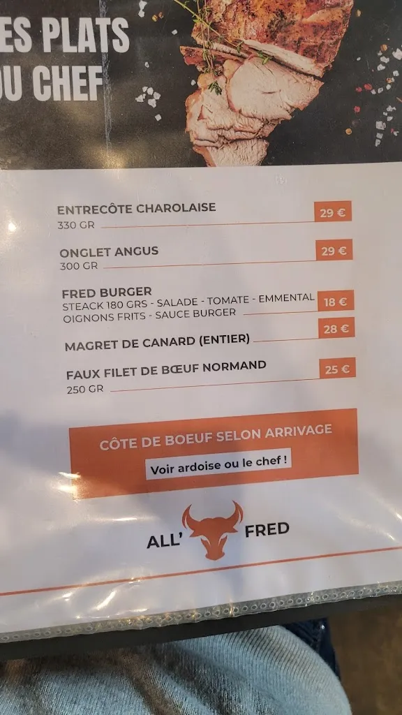 Menu_Restaurant all Fred's_Dardilly_image_3