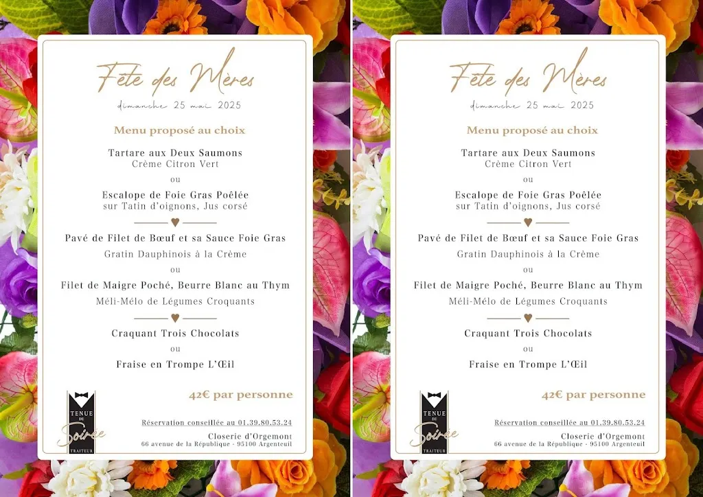 Menu_La Closerie d'Orgemont._Argenteuil_image_1