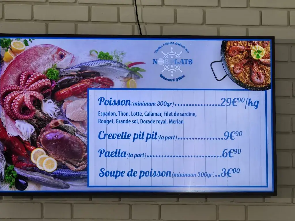 Menu_Restaurant l'Océan Aulnay_Aulnay-sous-Bois_image_1