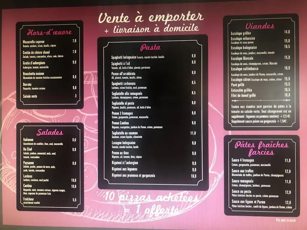Menu_La Cantina_Aulnay-sous-Bois_image_1