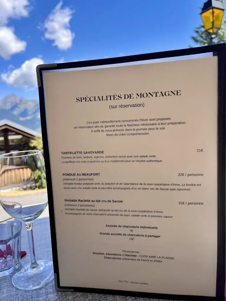 Menu_LA LUGE Montalbert - Restaurant_Aime-la-Plagne_image_1