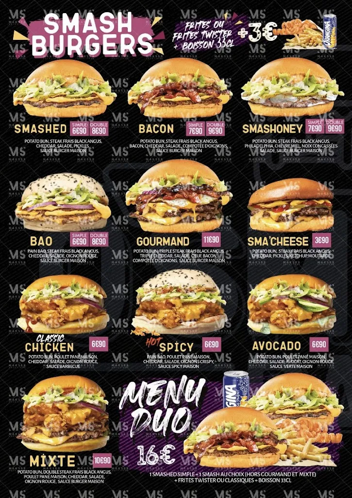 Menu_O'SMASH BAE_Aulnay-sous-Bois_image_2