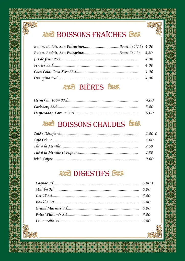 Menu_The Good Star_Aulnay-sous-Bois_image_1