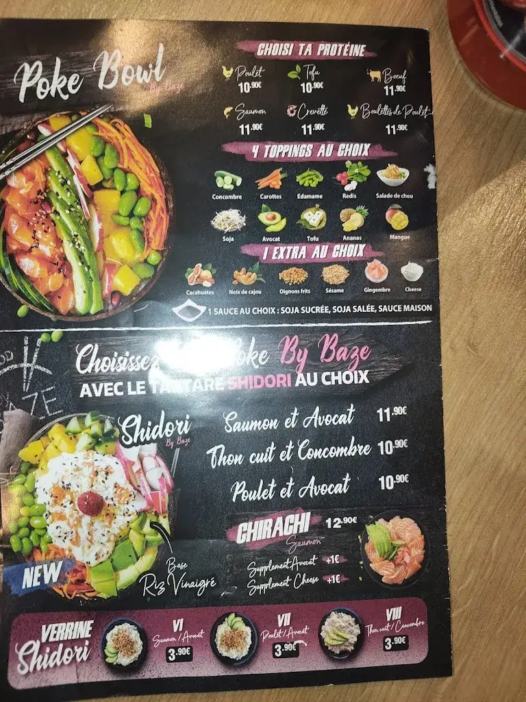 Menu_Asian food by BAZE Aulnay-sous-Bois_Aulnay-sous-Bois_image_1