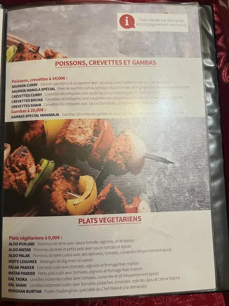 Menu_LE MAHARAJA_Aubergenville_image_3