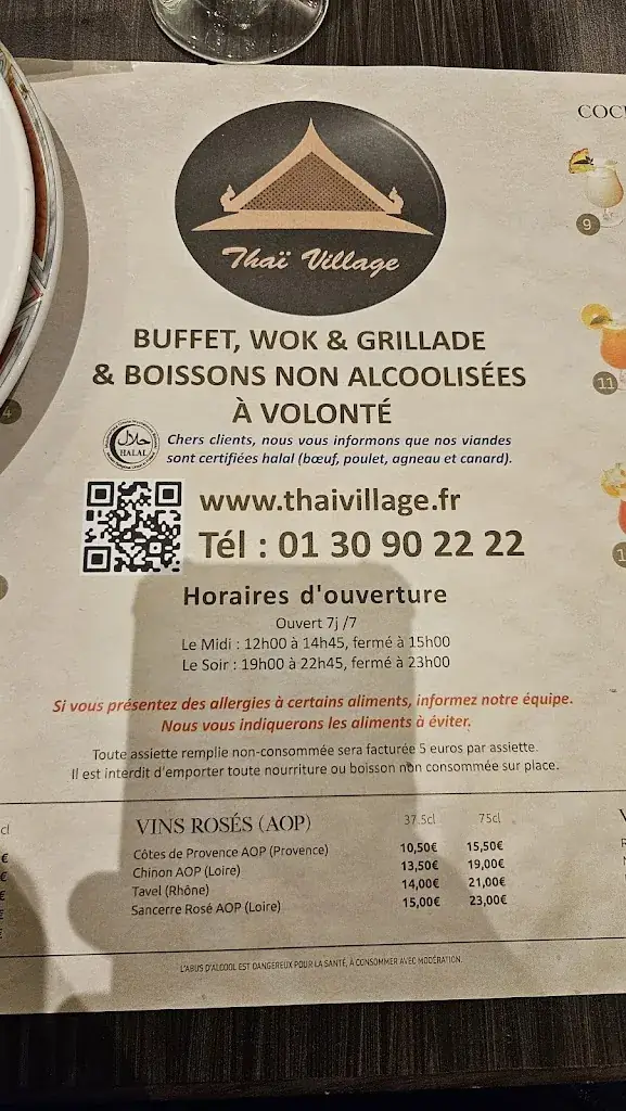 Menu_Thai Village_Aubergenville_image_4