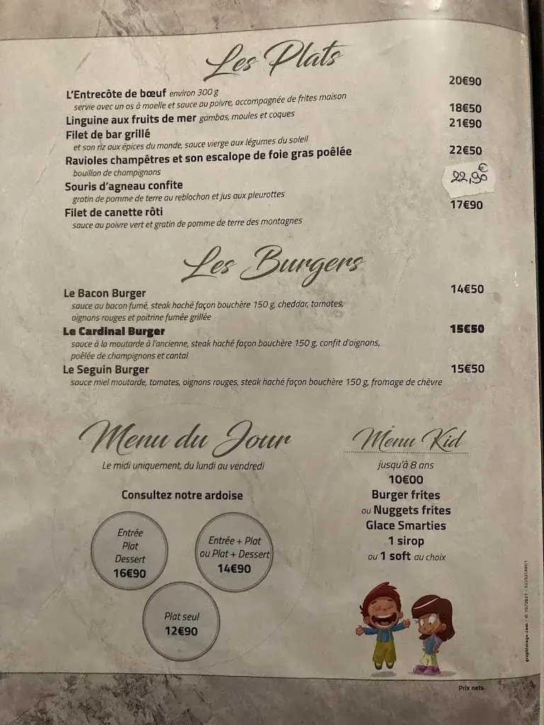 Menu_Le Cardinal_Maule_image_1