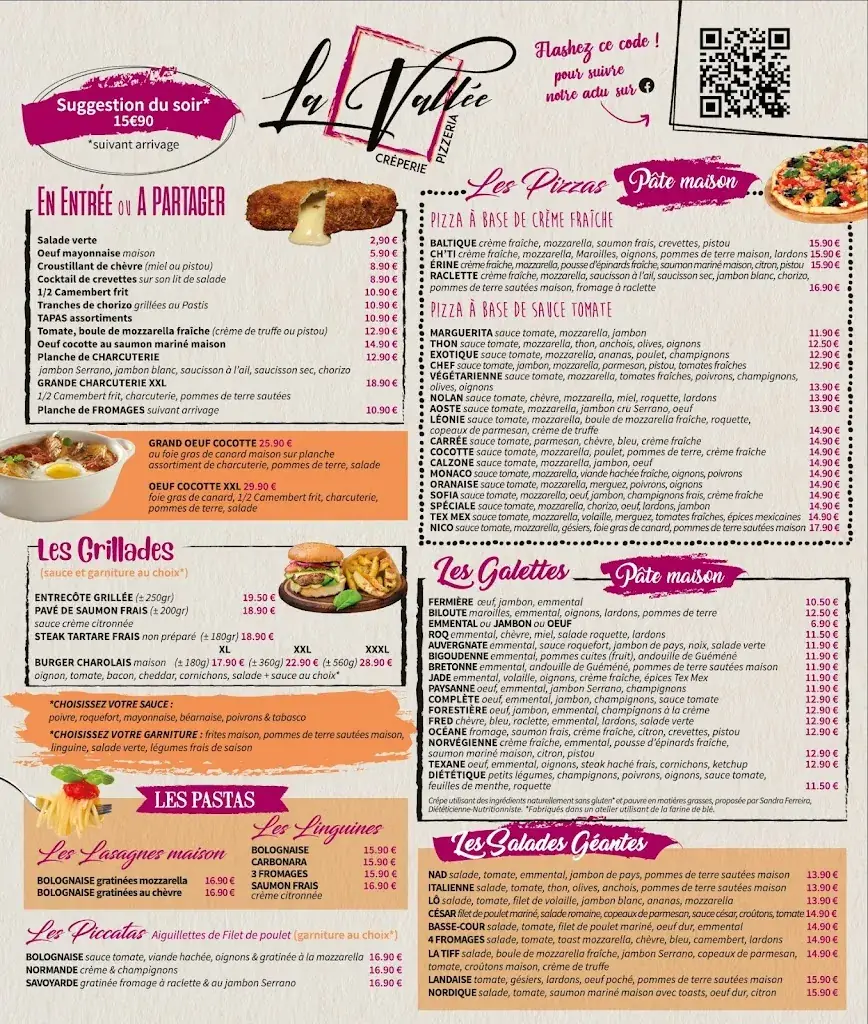 Menu_La Vallée Restaurant Crêperie Pizzeria sur Place et à Emporter_Bouafle_image_1
