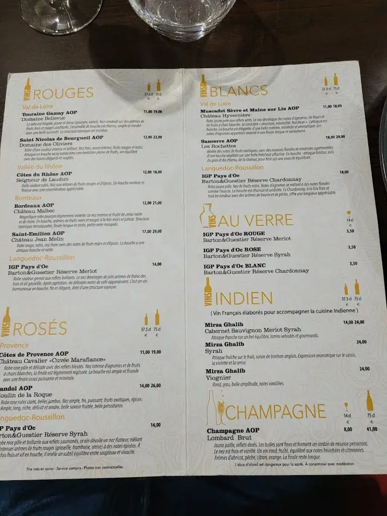 Menu_Warsi - Restaurant Indien et Pakistanais_Bailly-Romainvilliers_image_4