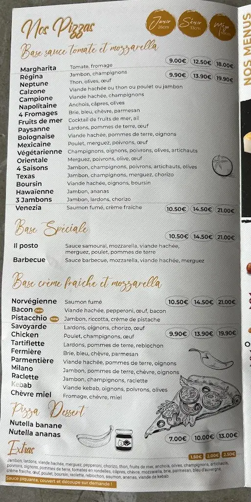 Menu_Il Posto Pizza_Bailly-Romainvilliers_image_2