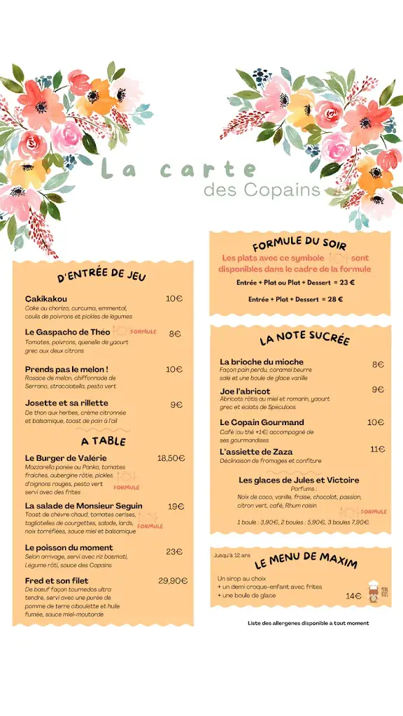 Menu_Chez les Copains_Bailly_image_1