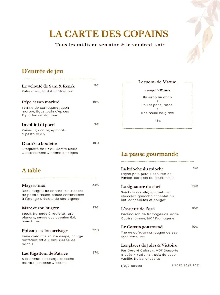 Menu_Chez les Copains_Bailly_image_4