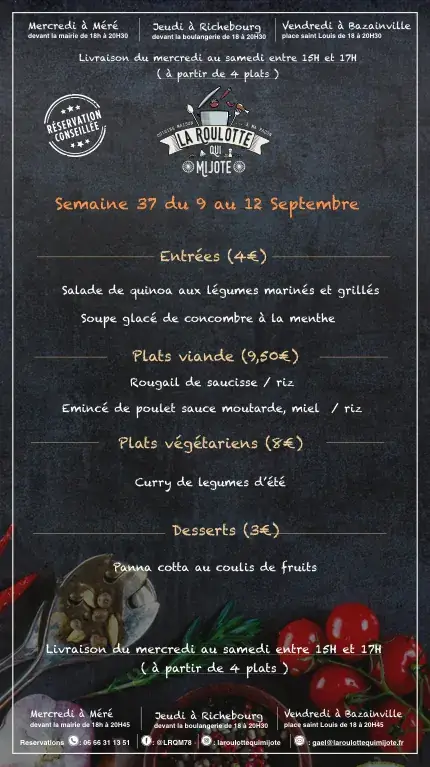 Menu_La roulotte qui mijote du pays Houdanais_Bazainville_image_1