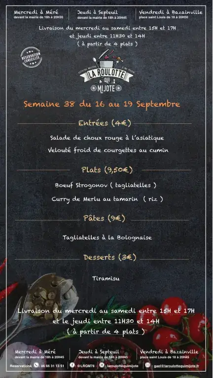 Menu_La roulotte qui mijote du pays Houdanais_Bazainville_image_2