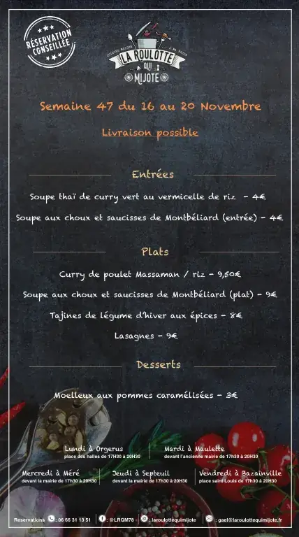 Menu_La roulotte qui mijote du pays Houdanais_Bazainville_image_4