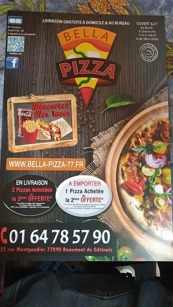 Menu_Bella Pizza bonsoir 🍕_Beaumont-du-Gâtinais_immagine_4