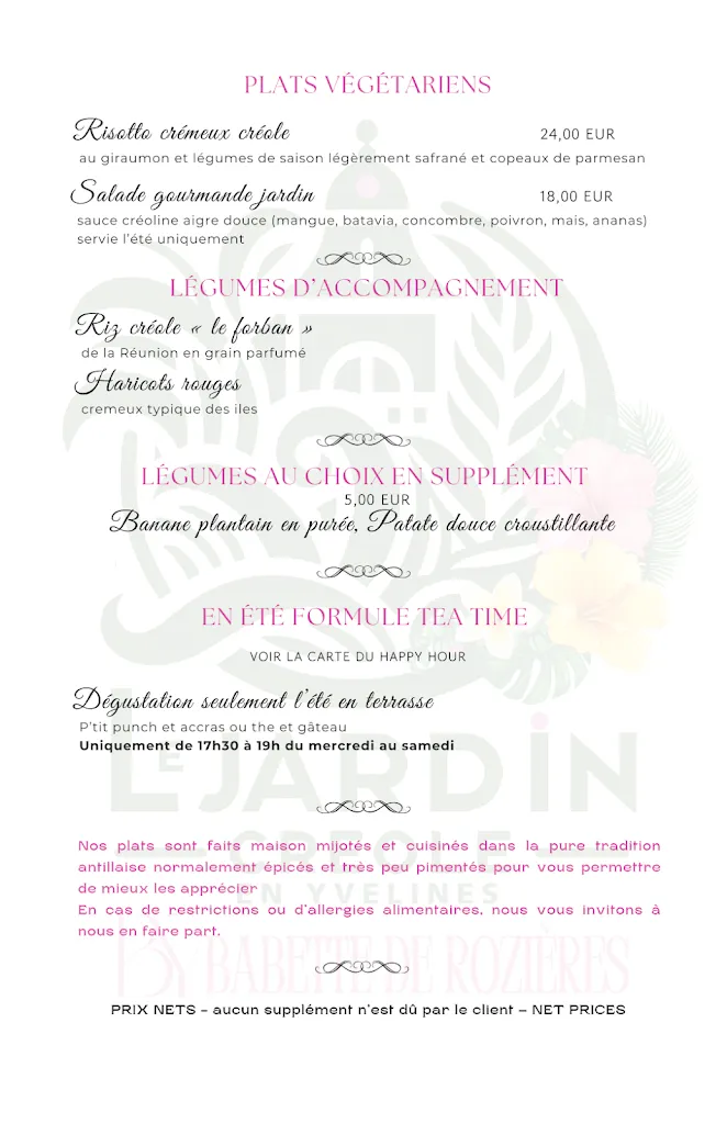 Menu_Le Jardin Créole en Yvelines_Maule_image_1
