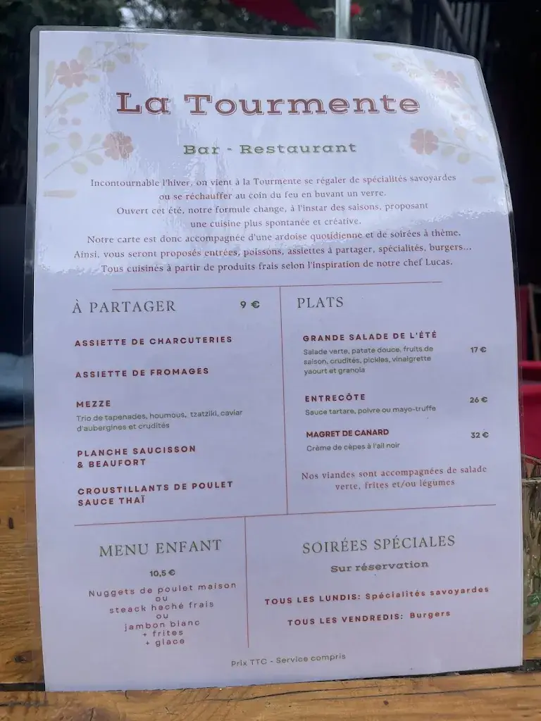 Menu_La Tourmente_Aime-la-Plagne_image_4