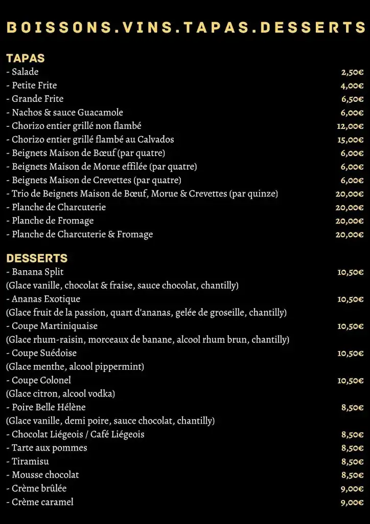 Menu_New Georges's_Aulnay-sous-Bois_image_2