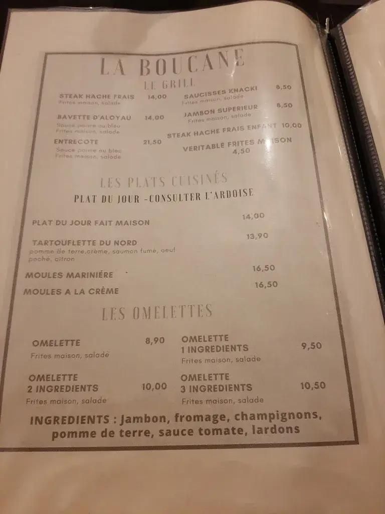 Menu_La Boucane Aulnay Sous Bois_Aulnay-sous-Bois_image_1