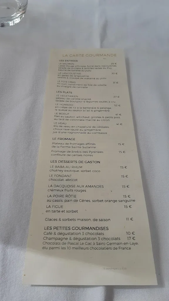 Menu_Cazaudehore Hôtel - Restaurant - Terrasse_Saint-Germain-en-Laye_image_2