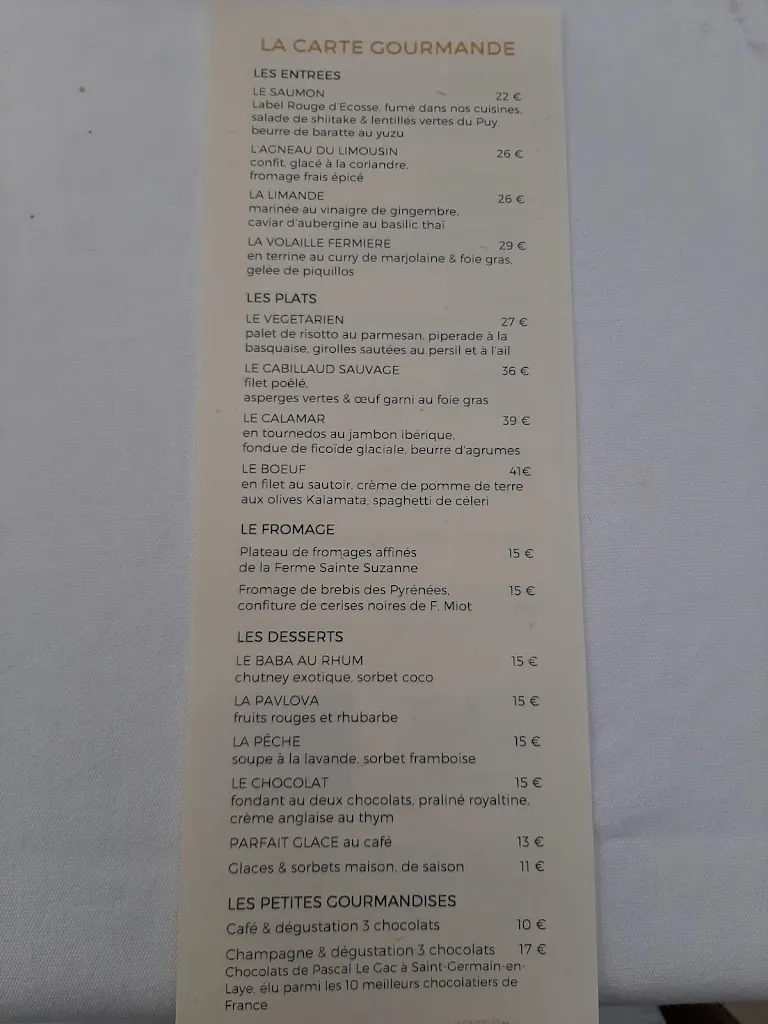 Menu_Cazaudehore Hôtel - Restaurant - Terrasse_Saint-Germain-en-Laye_image_4