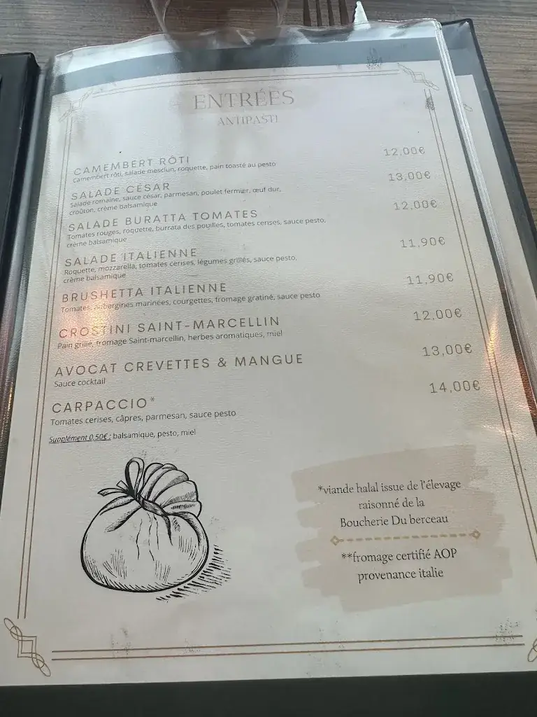 Menü_PAPAGENO | RESTAURANT ITALIEN_Pavillons-sous-Bois_Bild_2