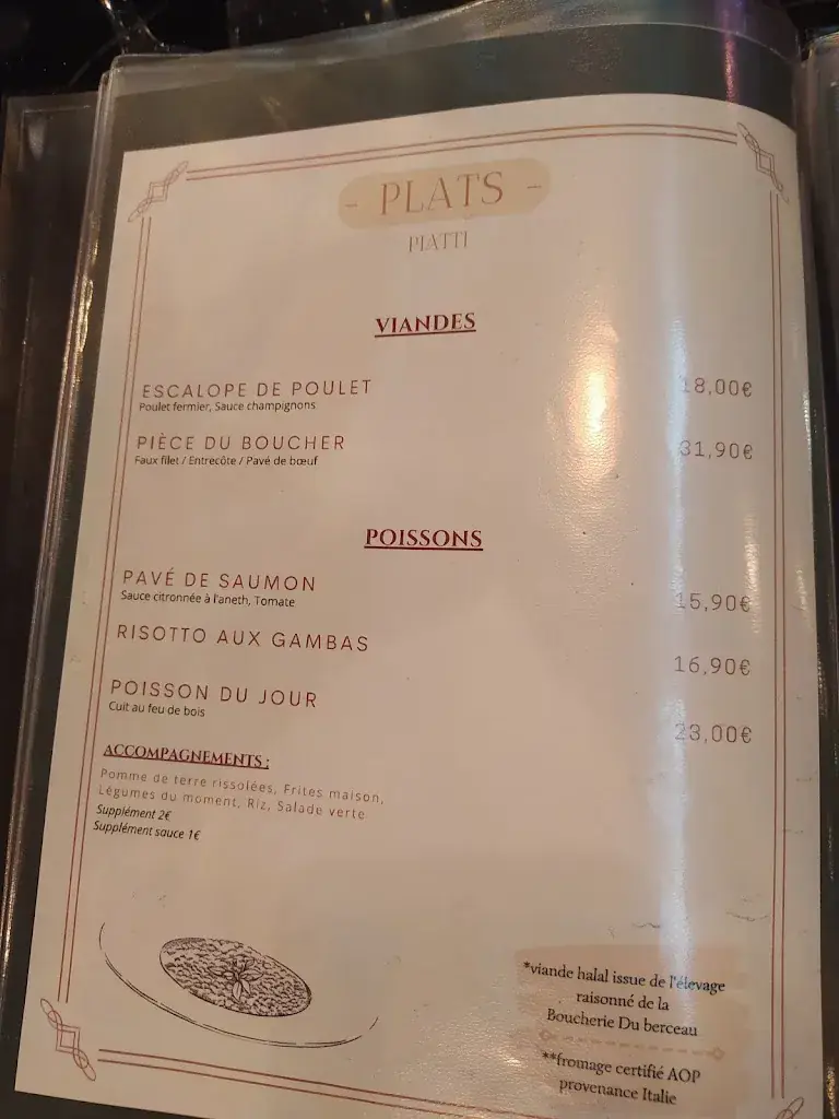 Menü_PAPAGENO | RESTAURANT ITALIEN_Pavillons-sous-Bois_Bild_3