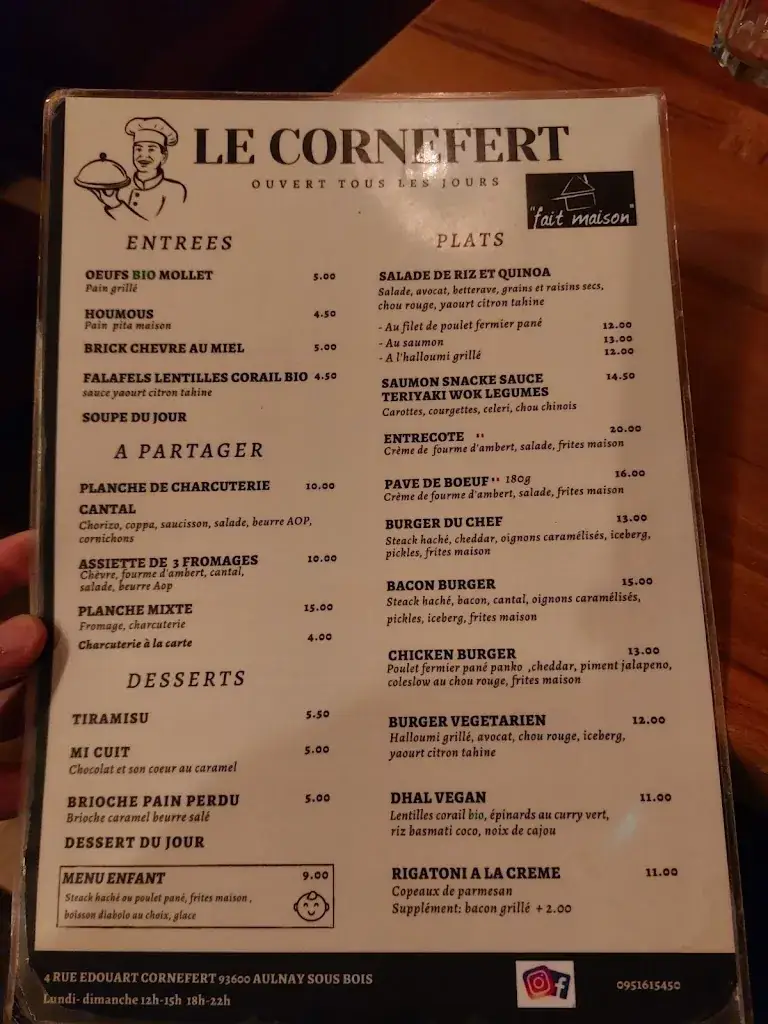 Menu_Le Cornefert_Aulnay-sous-Bois_image_4