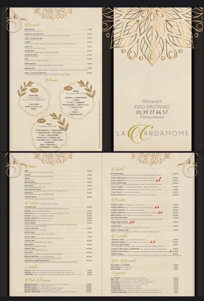 Menu_La cardamome_Chambourcy_image_1