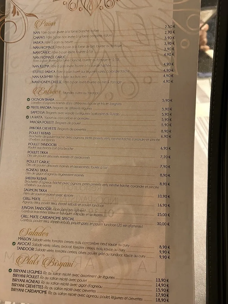 Menu_La cardamome_Chambourcy_image_3