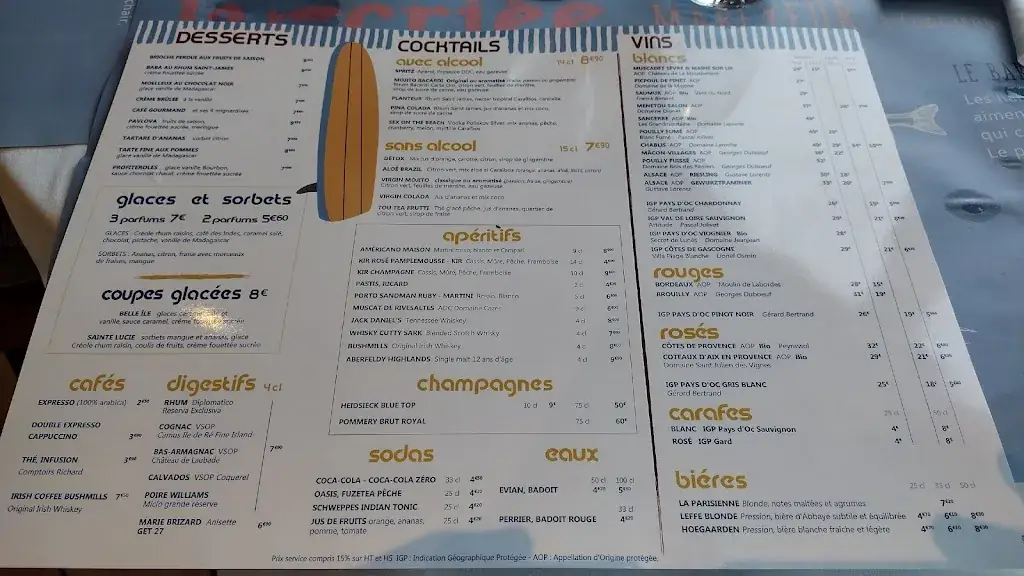 Menu_La Criée Chambourcy_Chambourcy_image_1