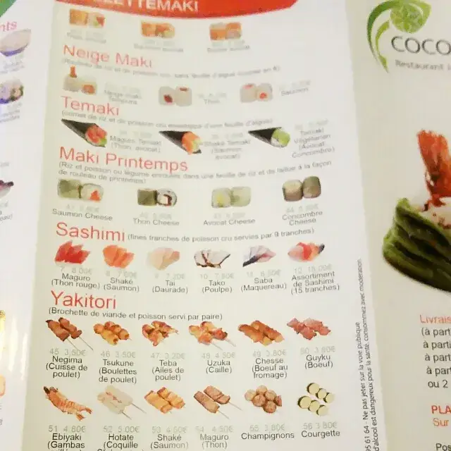 Menu_Coco Sushi_Aulnay-sous-Bois_immagine_4