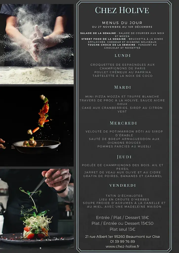 Menu_Chez Holive_Beaumont-sur-Oise_image_1