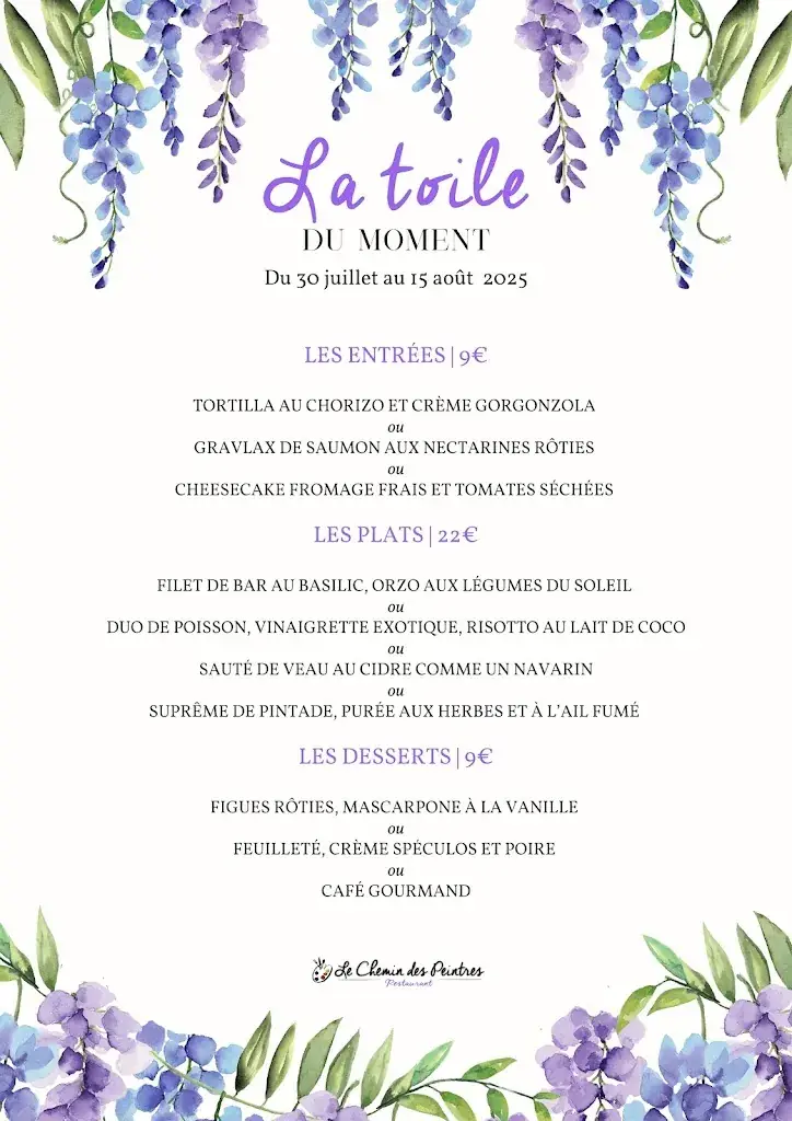 Menu_Le Chemin des Peintres_Auvers-sur-Oise_image_1